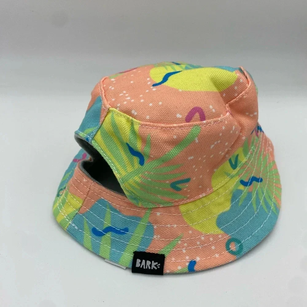 BARK Shop Multicolored Denim Reversible Dog Puppy Bucket Hat